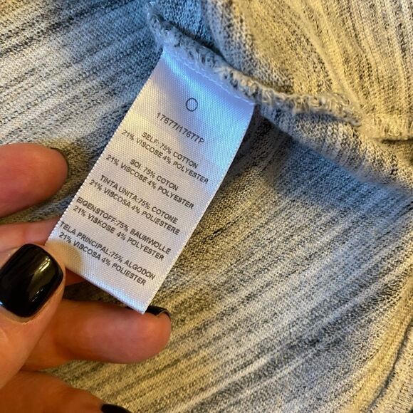 ANTHROPOLOGIE DOLAN Charente Sleeveless Top Gray White Women’s Size Small - Picture 6 of 6